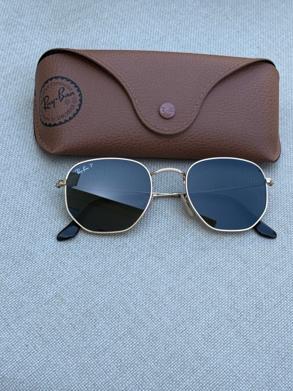 Ray-Ban Hexagonal Flat Sunglasses (51021) - Polarized - NWOT - Picture 15 of 15